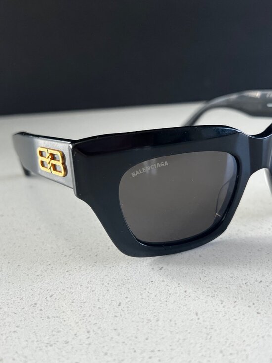 Balenciaga black Sunglasses gold BB 0234 001 51mm main image 4